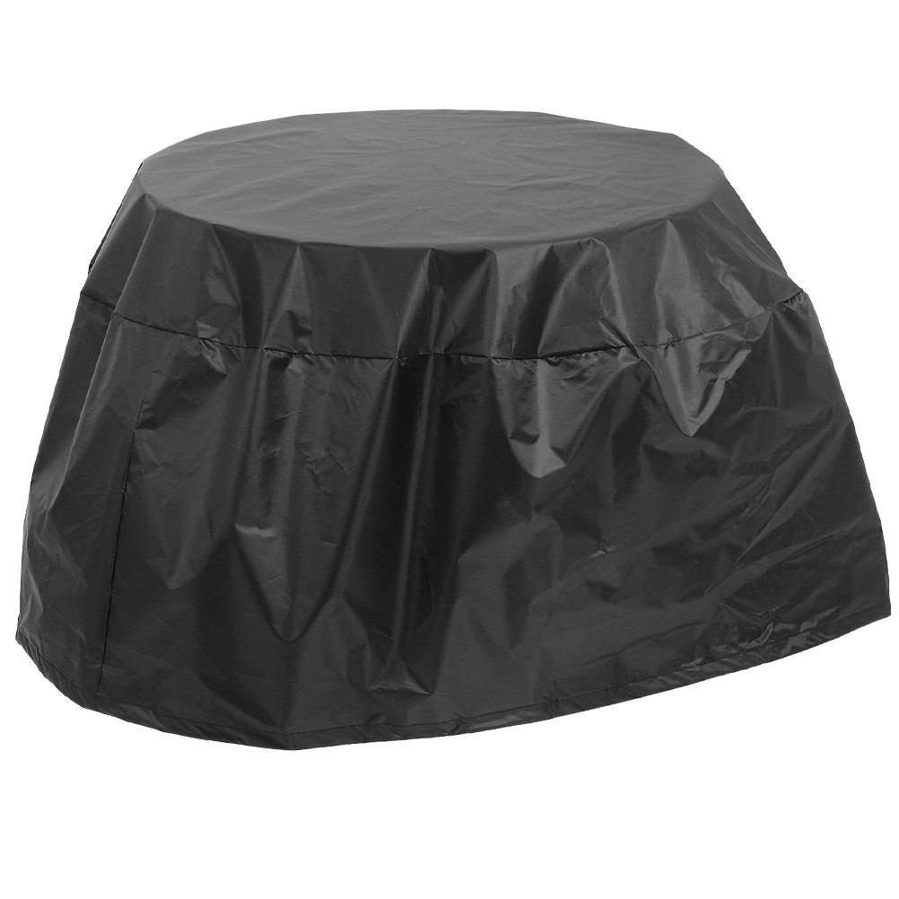 Camping Cooking Cover - ผ้าคลุมเตาบาร์บีคิวกันน้ำ 210D แบบหนา สำหรับเตาทรงกลม ป้องกันสภาพอากาศกลางแจ้ง สำหรับตั้งแคมป์