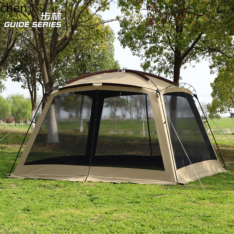 Camping Cooking Awning - เต็นท์กันยุงกลางแจ้งสำหรับตั้งแคมป์ เต็นท์ทำอาหารแบบมีหลังคาผ้าใบไวนิล