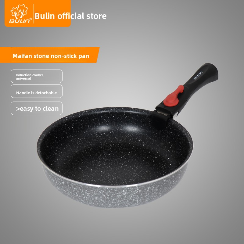 Camping Cooking Wok - กระทะกลางแจ้งแบบพกพา ปี 2026 พร้อมอุปกรณ์ทำอาหารสำหรับตั้งแคมป์ ปีนเขา ด้ามจับถอดได้