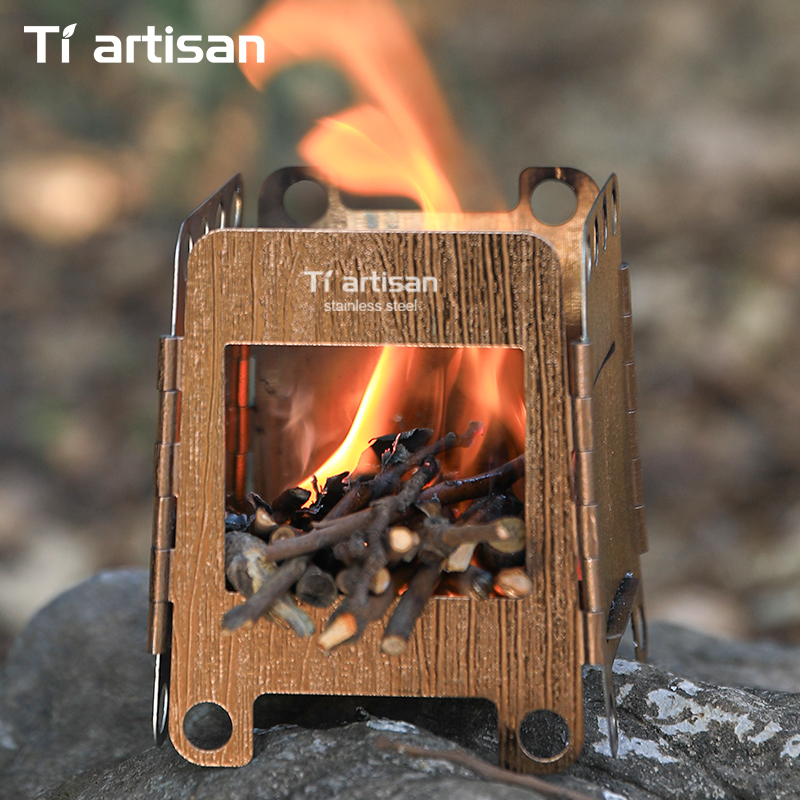 เตาแคมป์ปิ้งสแตนเลส Tiartisan  - Camping Cooking Wood Stove บทวิจารณ์และราคา