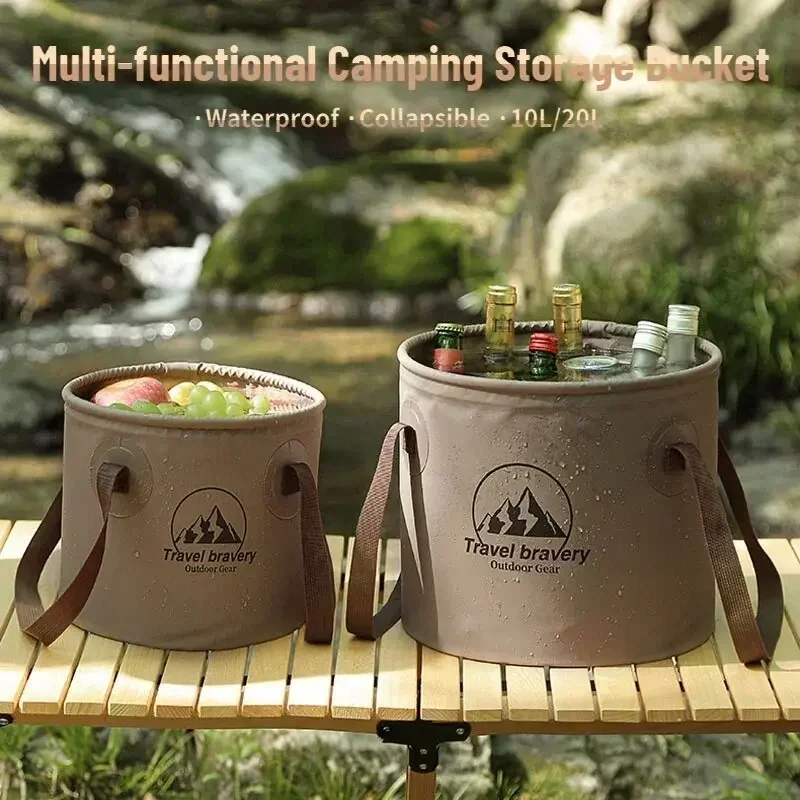 5/10/20L ถังแบบพกพาพับได้มีฝาป - Camping Cooking Cover บทวิจารณ์และราคา