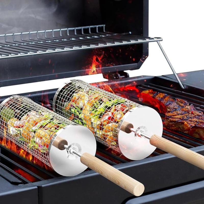 ชุดตะกร้าย่างบาร์บีคิวทรงกลมทำ - Camping Cooking Food บทวิจารณ์และราคา