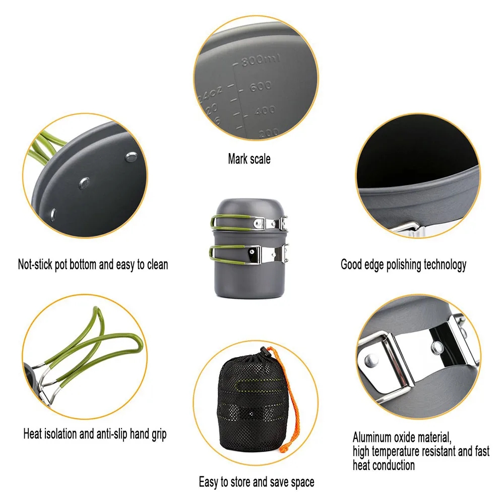 เครื่องครัวตั้งแคมป์ Mess Kit  - Camping Cooking Gear Set บทวิจารณ์และราคา