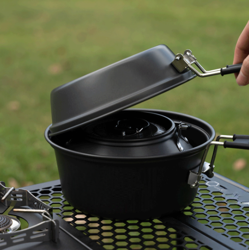 ชุดเครื่องครัวแคมป์ปิ้งอลูมิเน - Camping Cooking Gear Set บทวิจารณ์และราคา