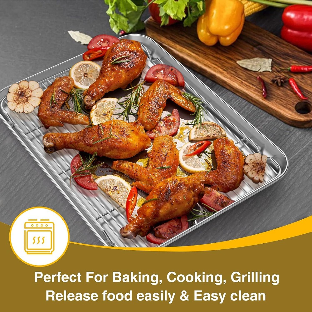 ถาดอบอเนกประสงค์พร้อมตะแกรงลวด - Camping Cooking Wok บทวิจารณ์และราคา