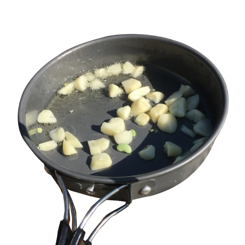 กระทะแบบพกพากระทะนอนสติ๊กแบบกะ - Camping Cooking Wok บทวิจารณ์และราคา