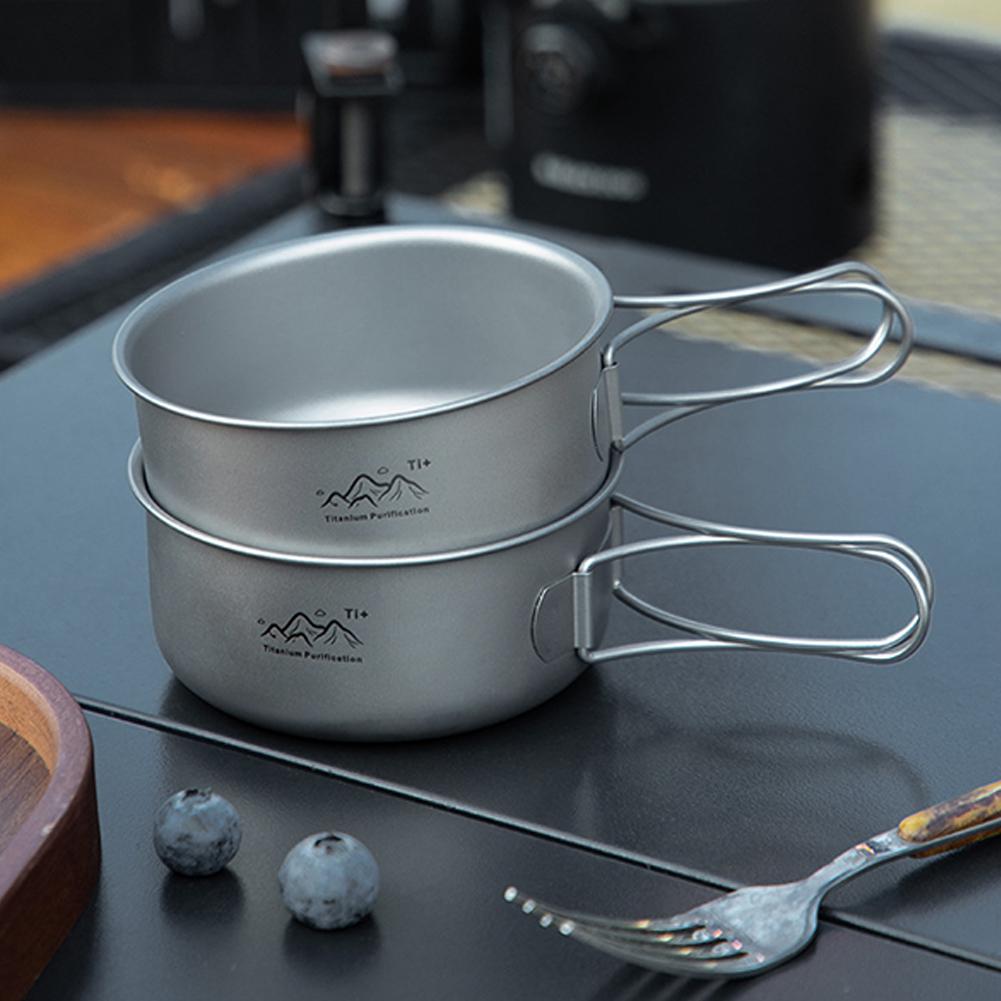หม้อตั้งแคมป์ไทเทเนียมน้ำหนักเ - Camping Cooking Noodles บทวิจารณ์และราคา