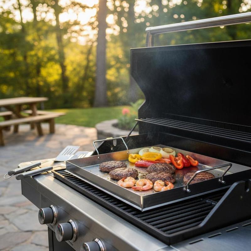 เตาปิ้งย่างแบบแบนขนาด 18x16 นิ - Camping Cooking Wok บทวิจารณ์และราคา