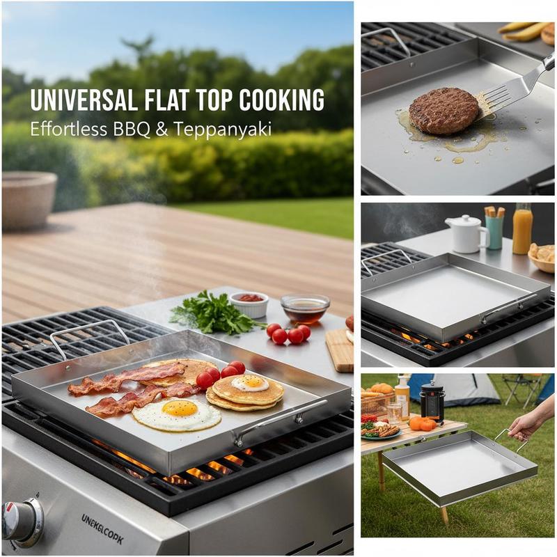 เตาปิ้งย่างแบบแบนขนาด 18x16 นิ - Camping Cooking Wok บทวิจารณ์และราคา