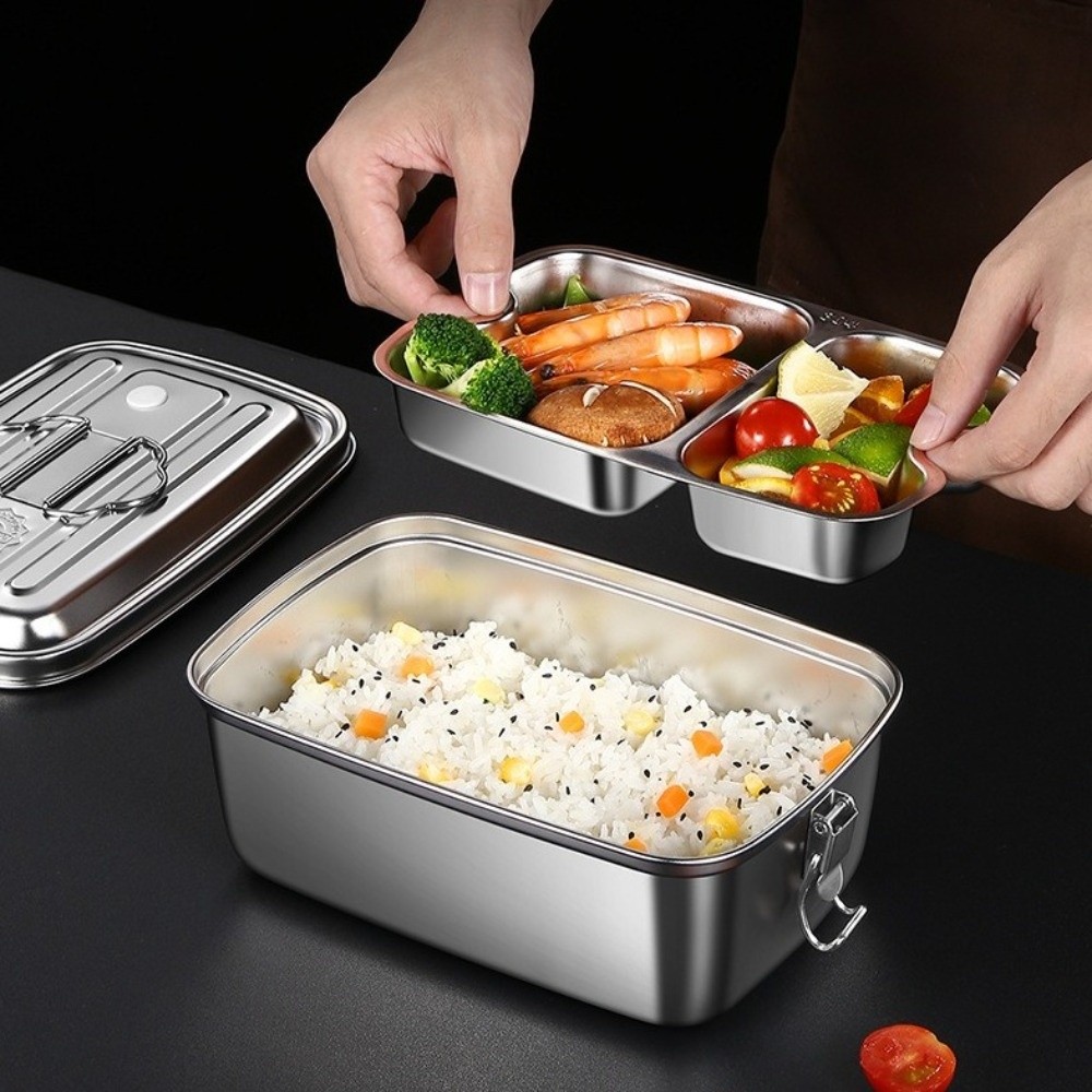 กล่องข้าวสแตนเลสสองชั้น แบ่งช่ - Camping Cooking Heater บทวิจารณ์และราคา