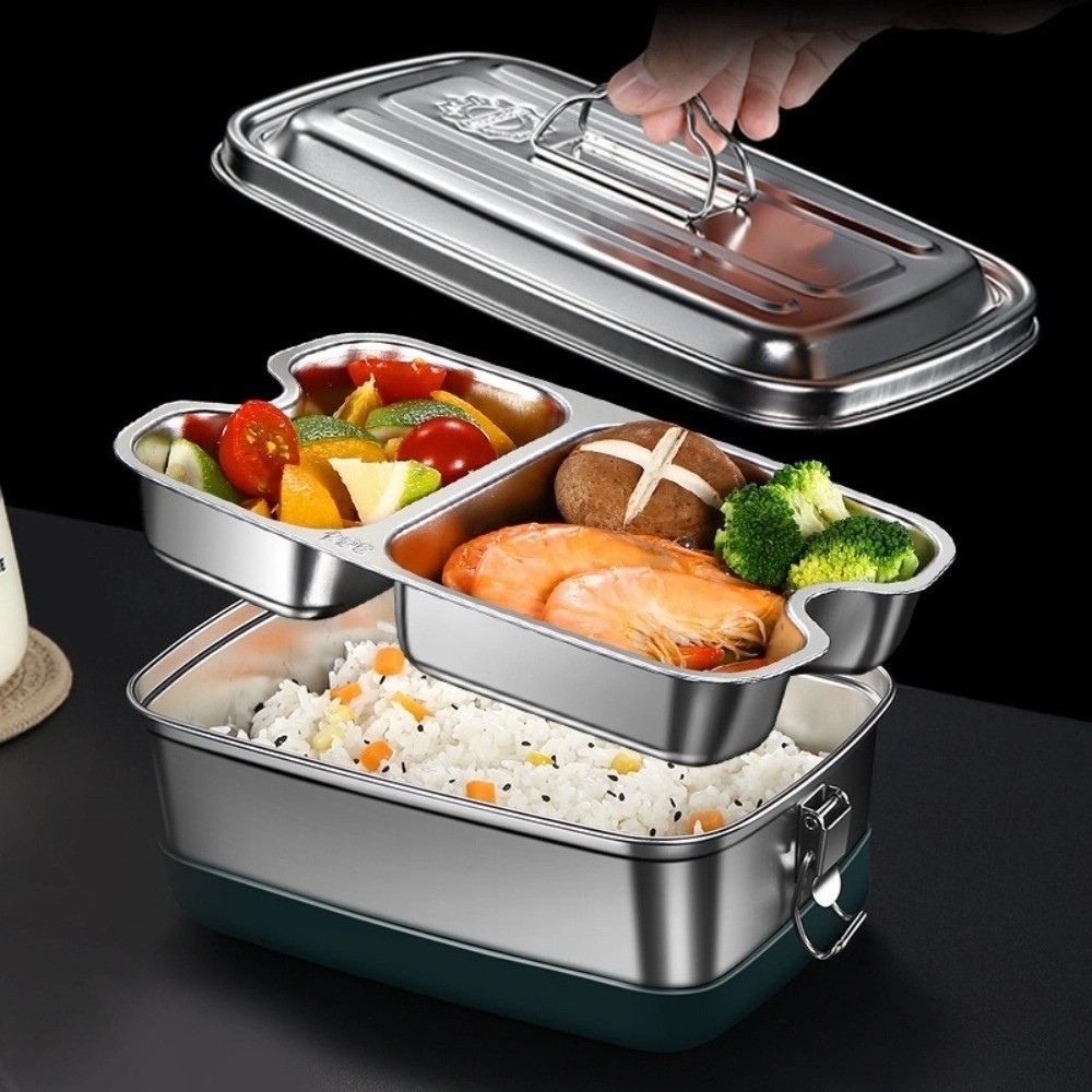 กล่องข้าวสแตนเลสสองชั้น แบ่งช่ - Camping Cooking Heater บทวิจารณ์และราคา