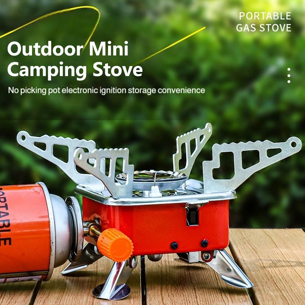 เตาแก๊สพกพาแบบพับได้ ป้องกันลม - Camping Cooking Heater บทวิจารณ์และราคา