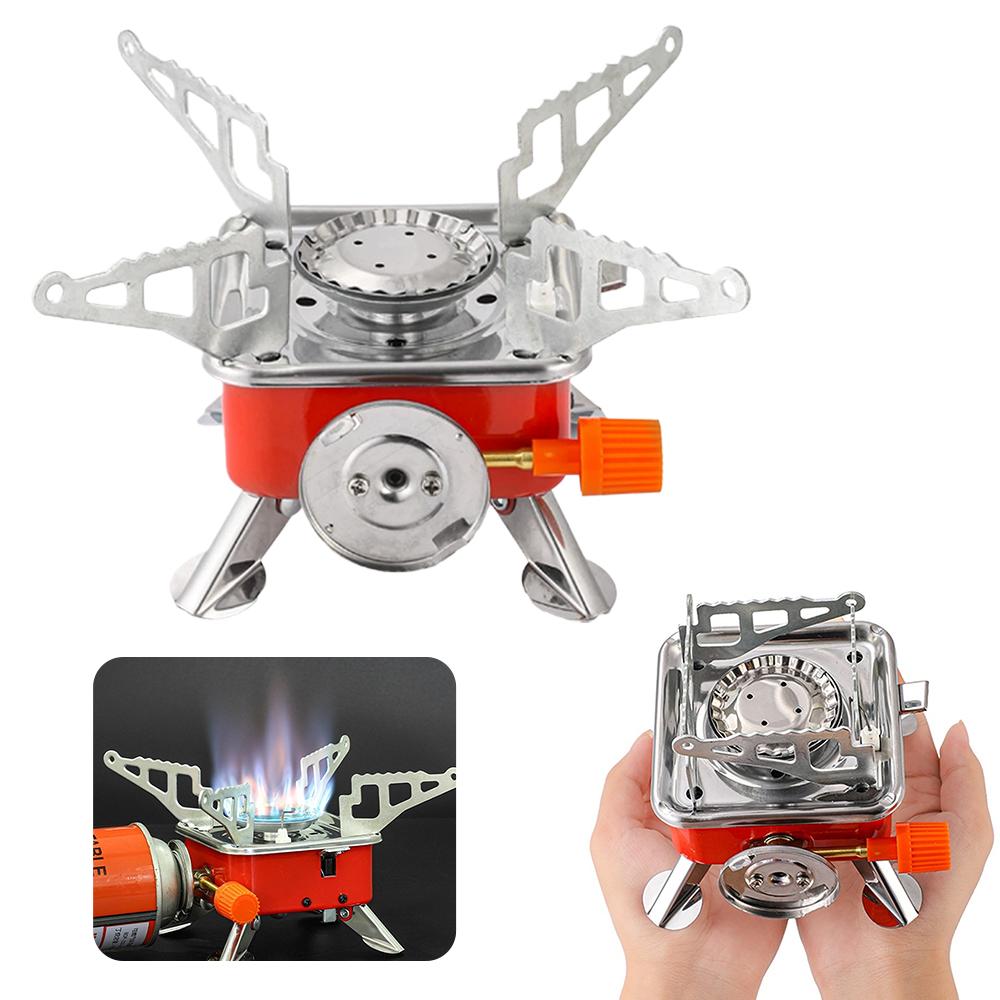 เตาแก๊สพกพาแบบพับได้ ป้องกันลม - Camping Cooking Heater บทวิจารณ์และราคา
