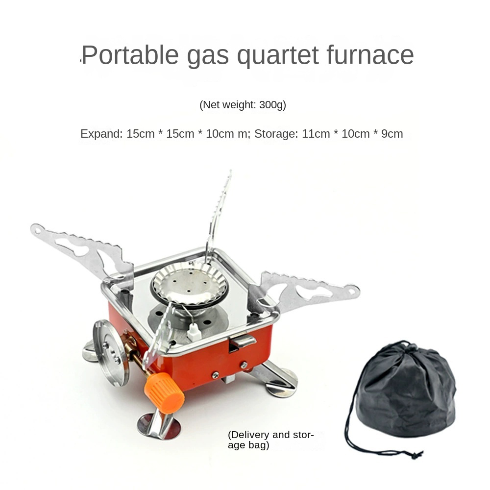 เตาแก๊สพกพาแบบพับได้ ป้องกันลม - Camping Cooking Heater บทวิจารณ์และราคา