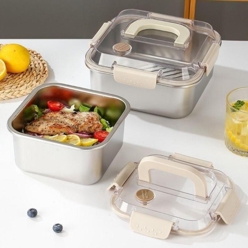 กล่องอาหารสแตนเลสขนาดใหญ่แบบพก - Camping Cooking Food บทวิจารณ์และราคา