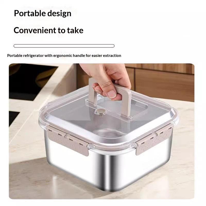 กล่องอาหารสแตนเลสขนาดใหญ่แบบพก - Camping Cooking Food บทวิจารณ์และราคา