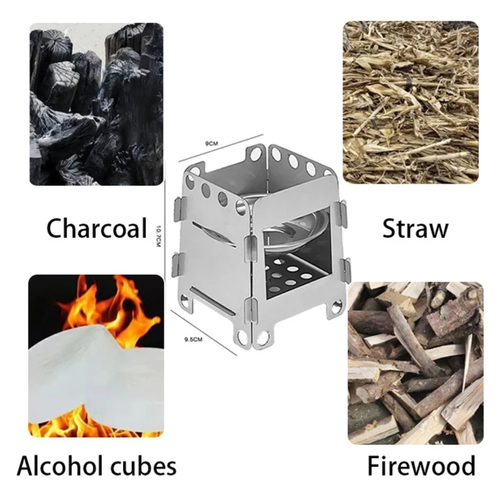 เตาเผาไม้สำหรับตั้งแคมป์ เตาแอ - Camping Cooking Wood Stove บทวิจารณ์และราคา