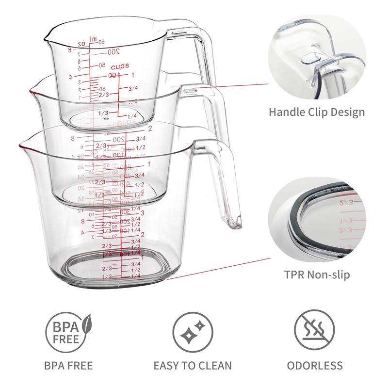 ชุดถ้วยตวงใส 1 ถ้วย, 2 ถ้วย, 4 - Camping Cooking Tool Set บทวิจารณ์และราคา