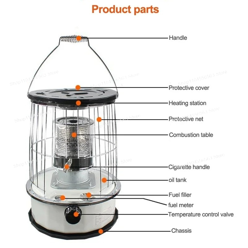 เตาไฟพกพาสำหรับตกปลาในน้ำแข็ง  - Camping Cooking Heater บทวิจารณ์และราคา