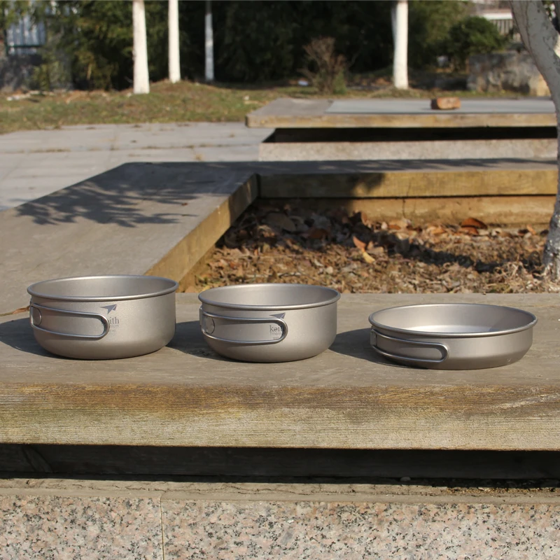 Keith 3PCS ไทเทเนียมเครื่องครั - Camping Cooking Wok บทวิจารณ์และราคา