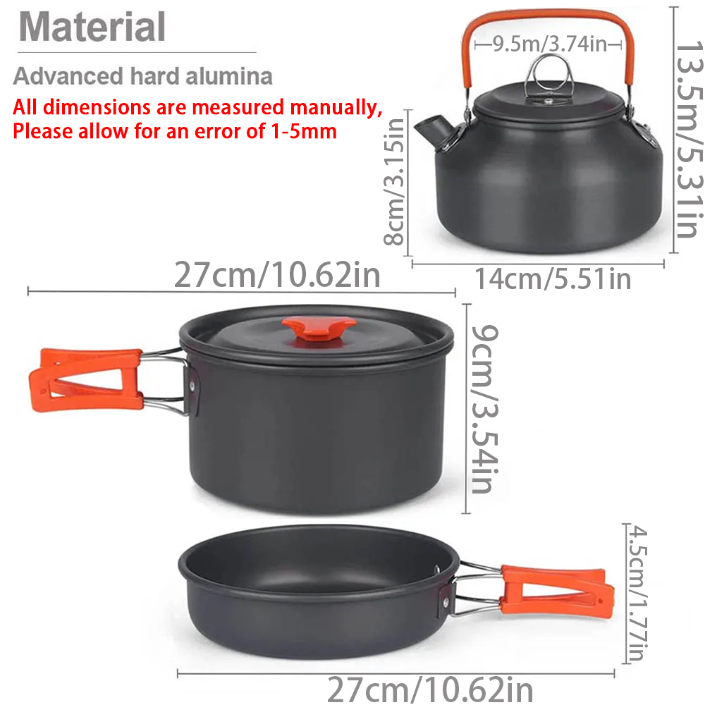 1 ชิ้น/1 เซ็ตชุดเครื่องครัวตั้ - Camping Cooking Gear Set บทวิจารณ์และราคา