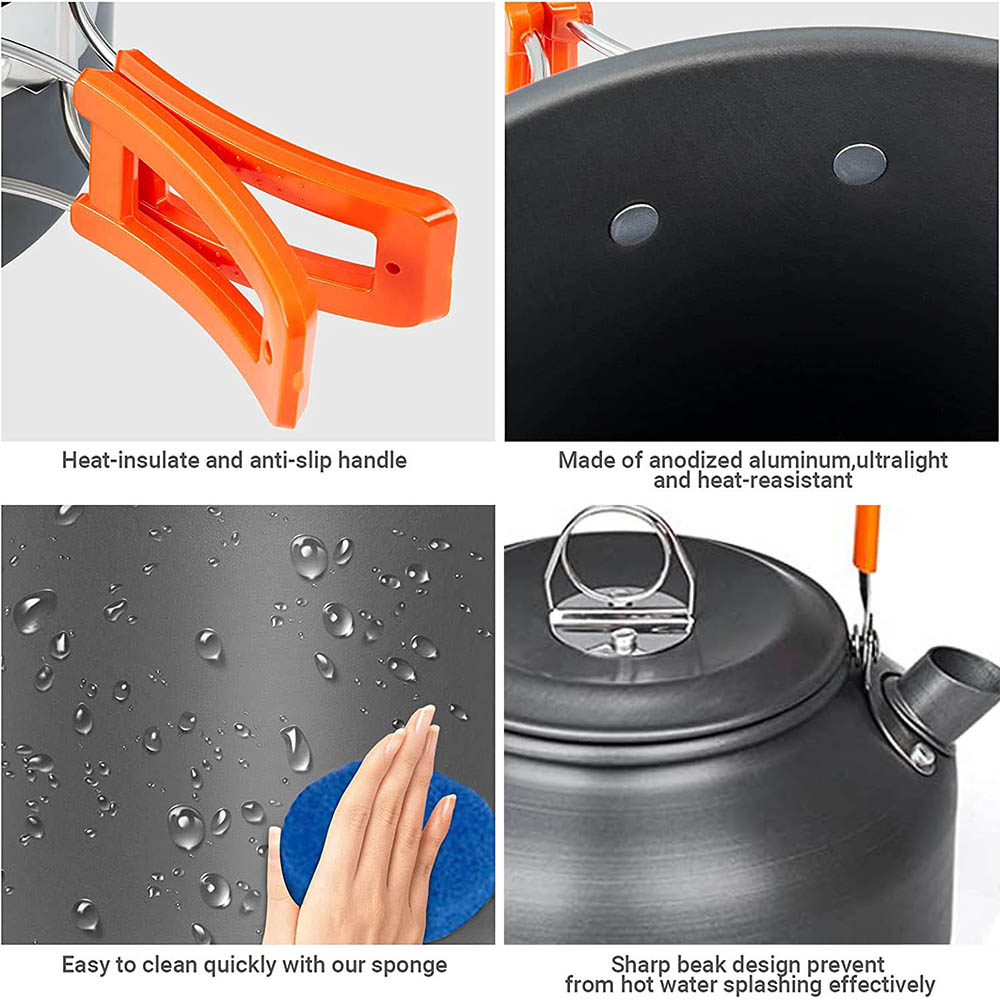 1 ชิ้น/1 เซ็ตชุดเครื่องครัวตั้ - Camping Cooking Gear Set บทวิจารณ์และราคา