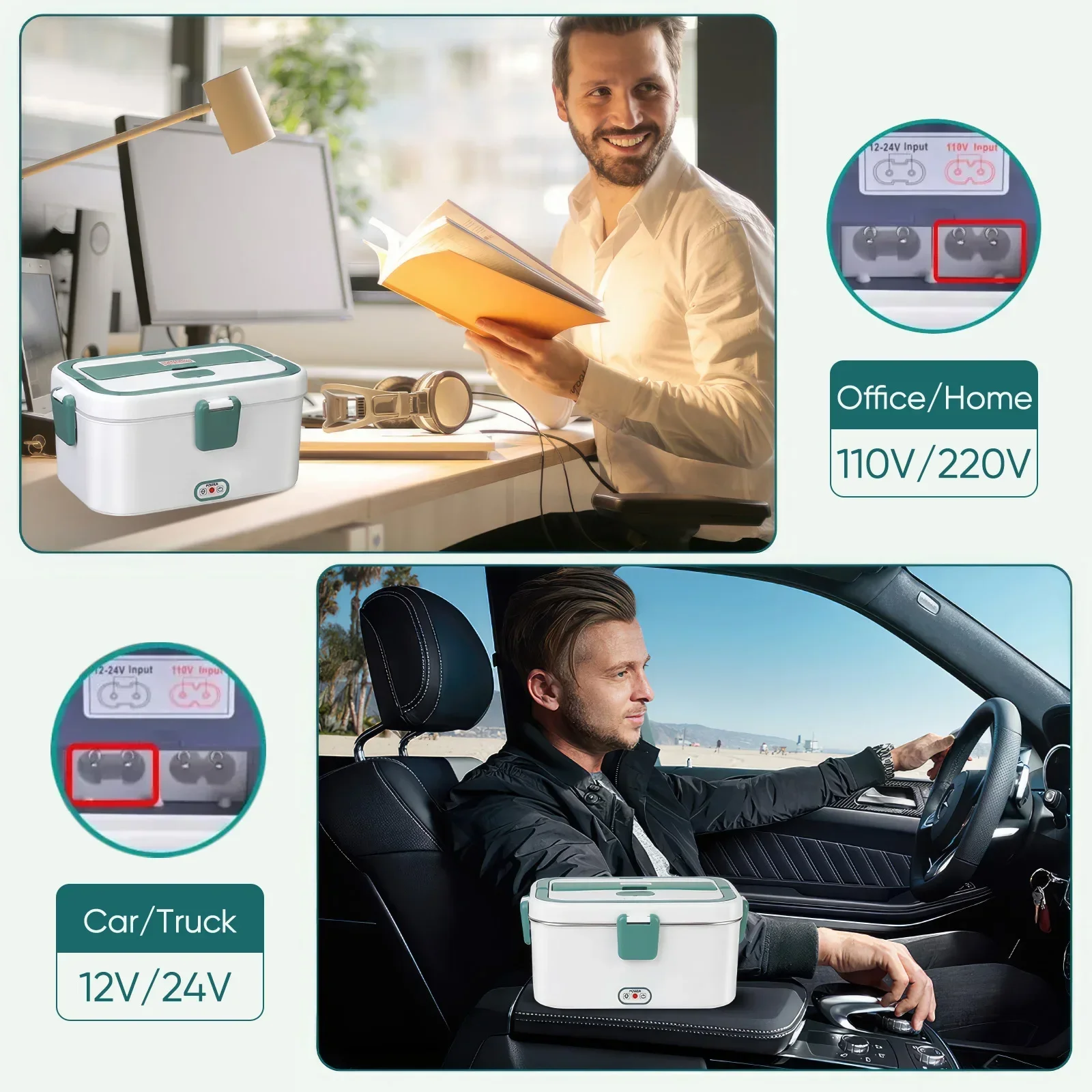 กล่องอาหารกลางวันไฟฟ้าอุ่นอาหา - Camping Cooking Food บทวิจารณ์และราคา