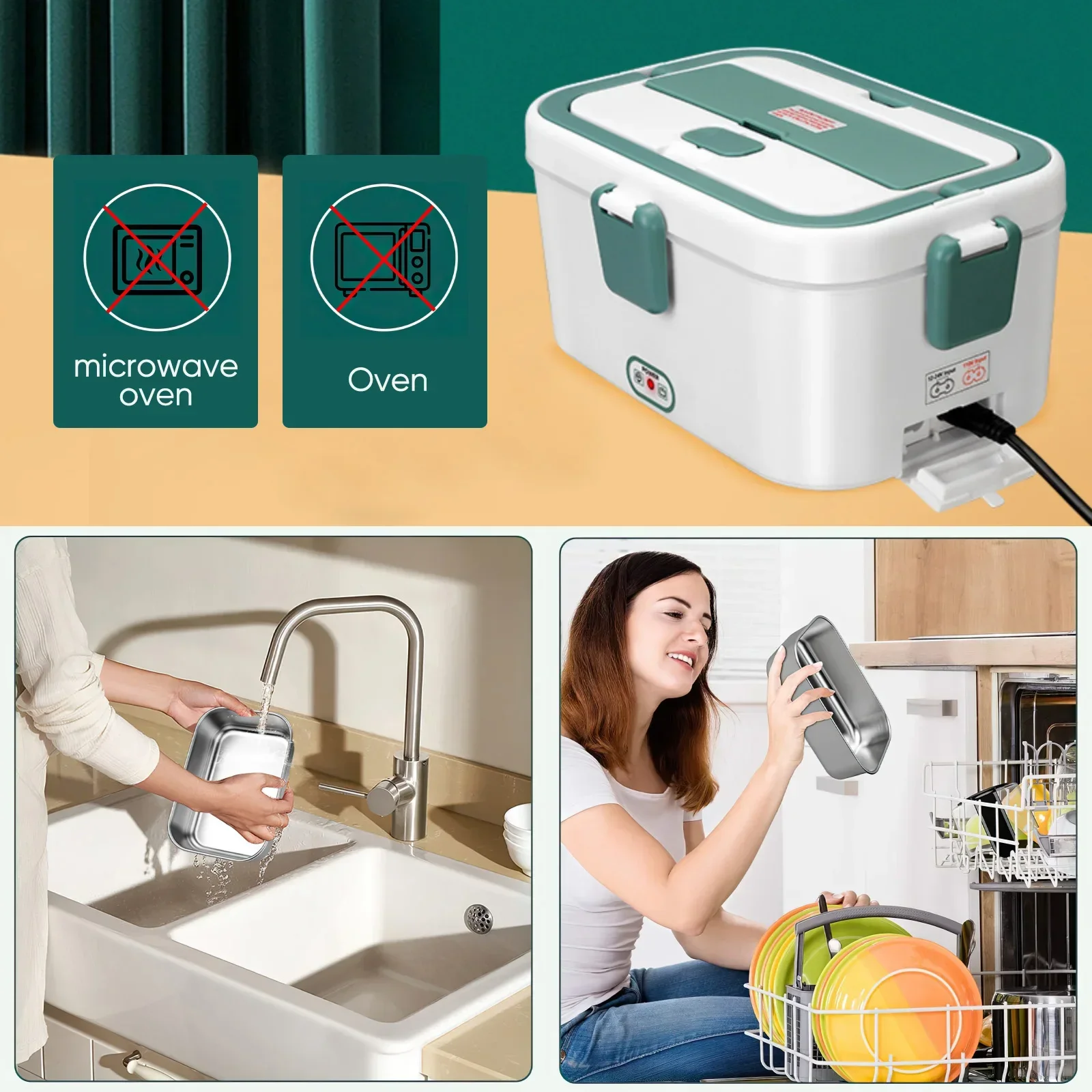 กล่องอาหารกลางวันไฟฟ้าอุ่นอาหา - Camping Cooking Food บทวิจารณ์และราคา