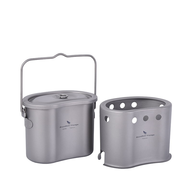 Set Alat masak ไทเทเนียมไร้ขอบ - Camping Cooking Wood Stove บทวิจารณ์และราคา