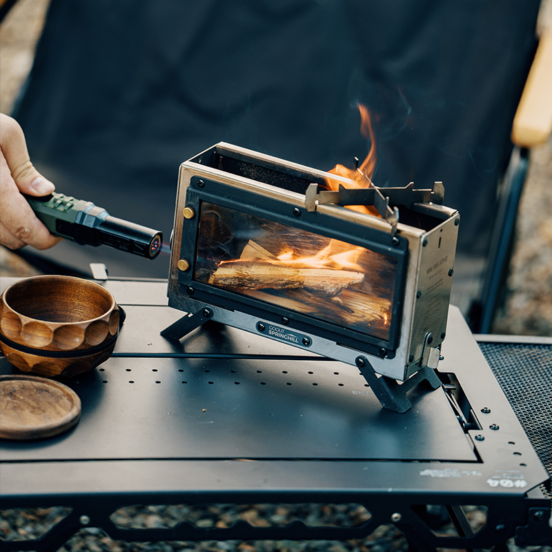 เตาไม้พกพา Goout Springhill รุ - Camping Cooking Wood Stove บทวิจารณ์และราคา