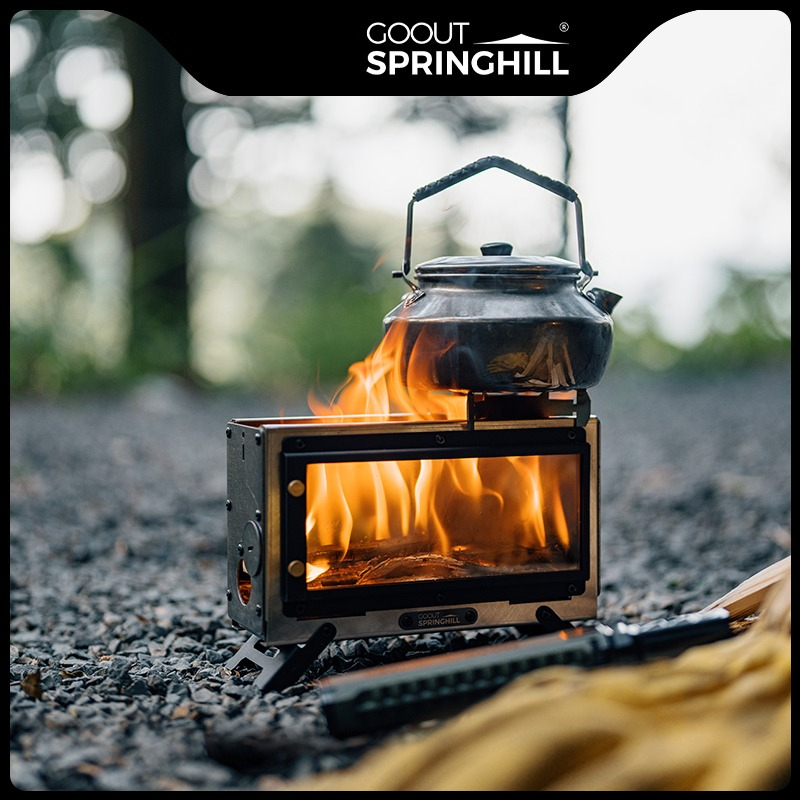 เตาไม้พกพา Goout Springhill รุ - Camping Cooking Wood Stove บทวิจารณ์และราคา