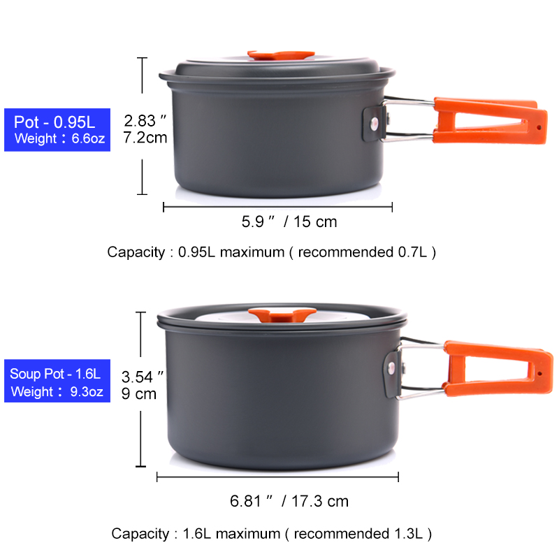 Widea เครื่องใช้บนโต๊ะอาหารสำห - Camping Cooking Gear Set บทวิจารณ์และราคา