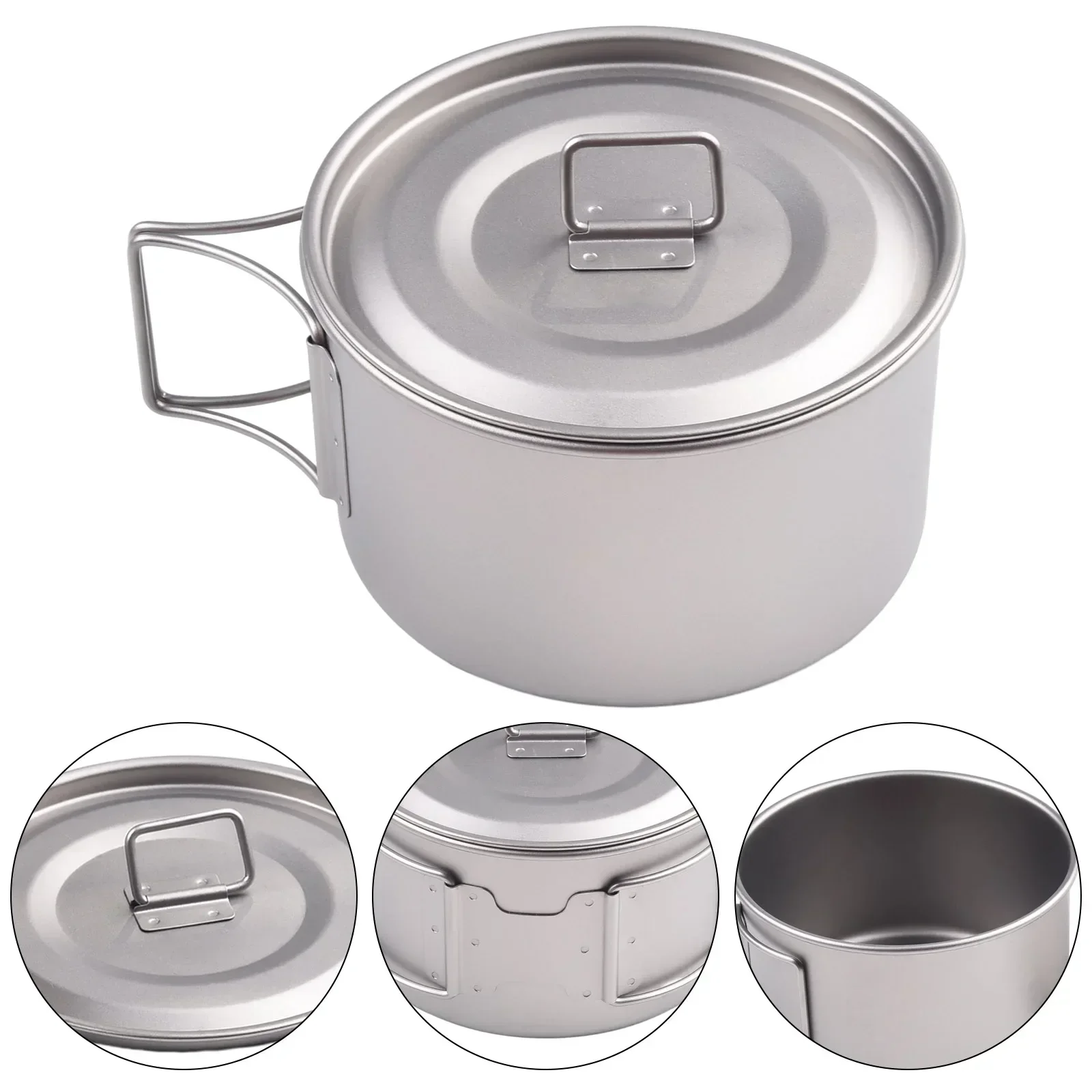 ชามไทเทเนียมพับชาม 450 ml/600  - Camping Cooking Wok บทวิจารณ์และราคา