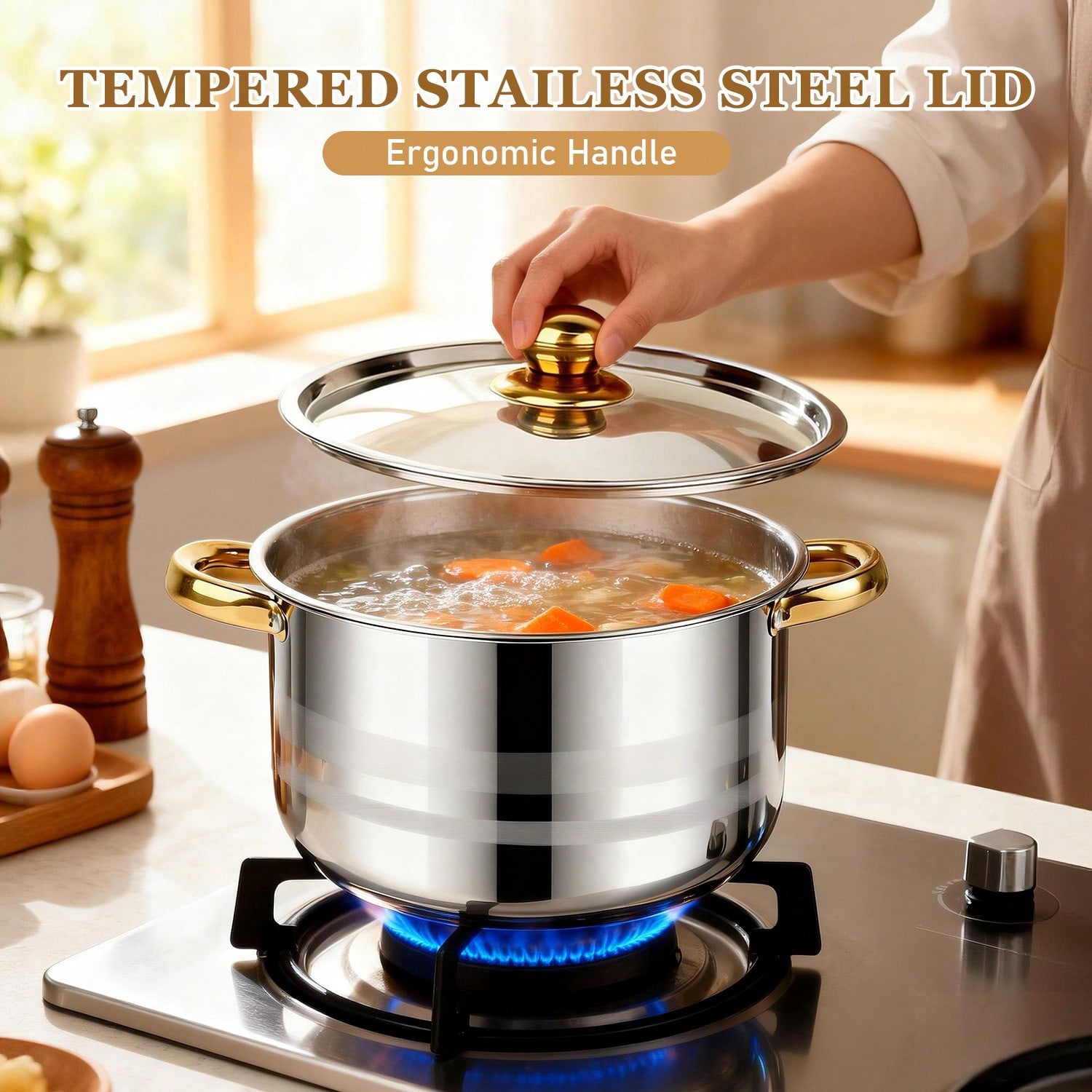 ชุดหม้อสแตนเลสสตีล ชุดเครื่องค - Camping Cooking Tool Set บทวิจารณ์และราคา