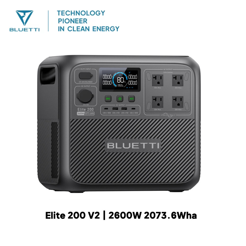 【รีนิว】BLUETTI Elite 200 V2 สถ - Camping Cooking Heater บทวิจารณ์และราคา