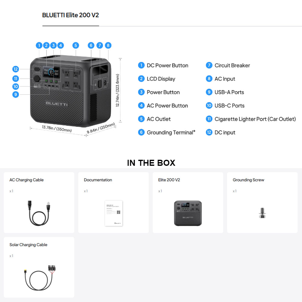 【รีนิว】BLUETTI Elite 200 V2 สถ - Camping Cooking Heater บทวิจารณ์และราคา