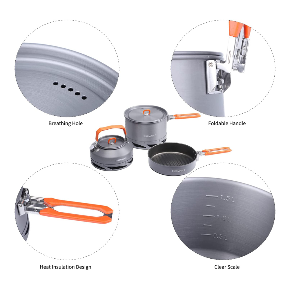 Fire Maple Camping เครื่องครัว - Camping Cooking Gear Set บทวิจารณ์และราคา