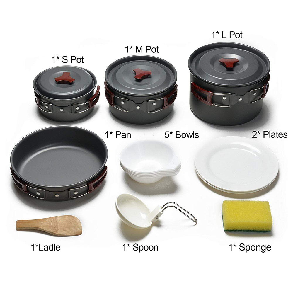 ชุดเครื่องครัวตั้งแคมป์กลางแจ้ - Camping Cooking Wok บทวิจารณ์และราคา
