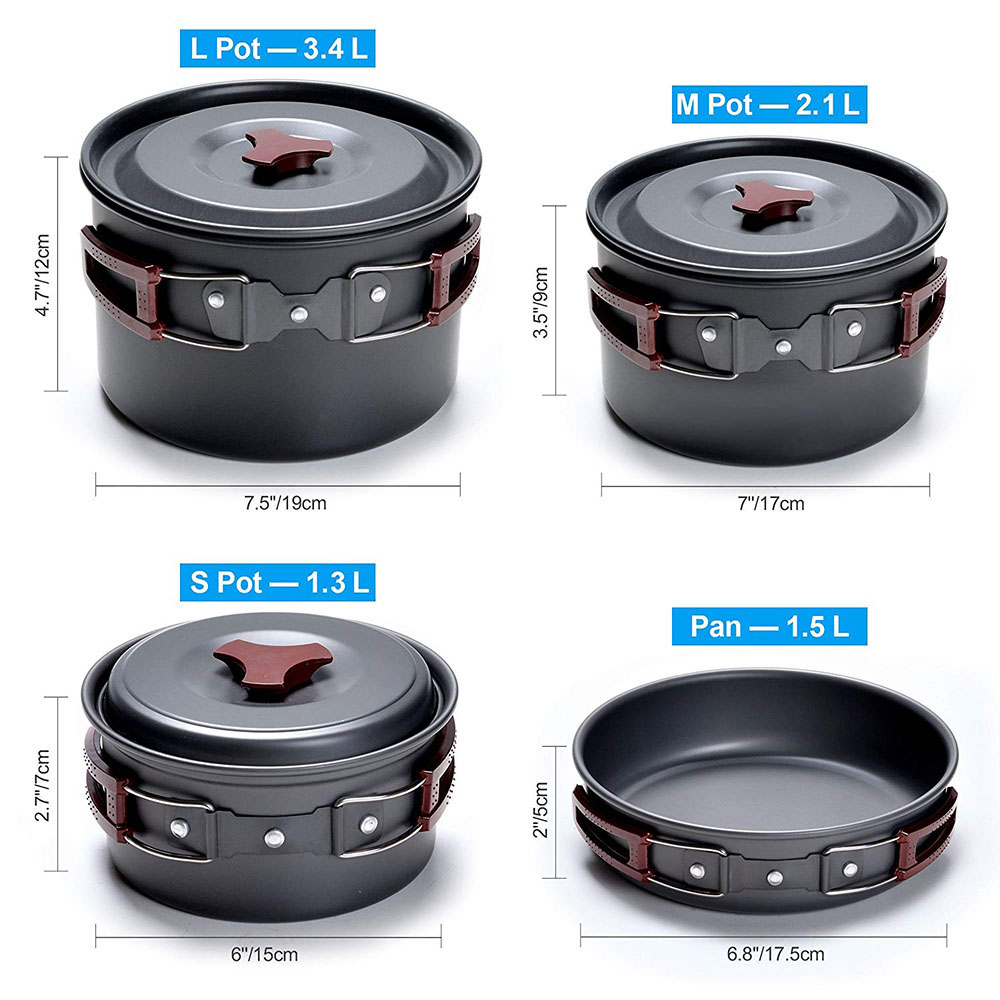 ชุดเครื่องครัวตั้งแคมป์กลางแจ้ - Camping Cooking Wok บทวิจารณ์และราคา