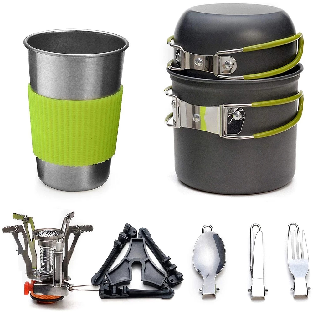 ชุดเครื่องครัวตั้งแคมป์พร้อมเต - Camping Cooking Gear Set บทวิจารณ์และราคา