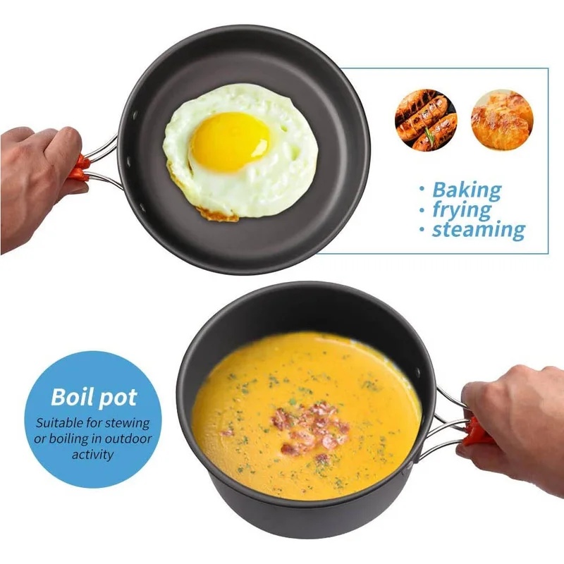 ชุดอุปกรณ์ทำอาหารสำหรับตั้งแคม - Camping Cooking Gear Set บทวิจารณ์และราคา