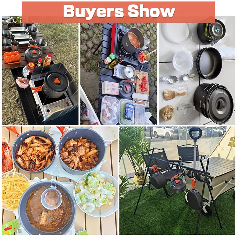 ชุดอุปกรณ์ทำอาหารสำหรับตั้งแคม - Camping Cooking Gear Set บทวิจารณ์และราคา