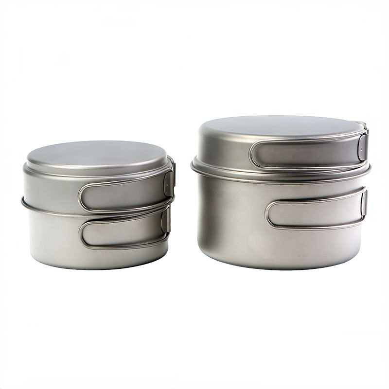 ชุดหม้อไทเทเนียมบริสุทธิ์สำหรั - Camping Cooking Noodles บทวิจารณ์และราคา