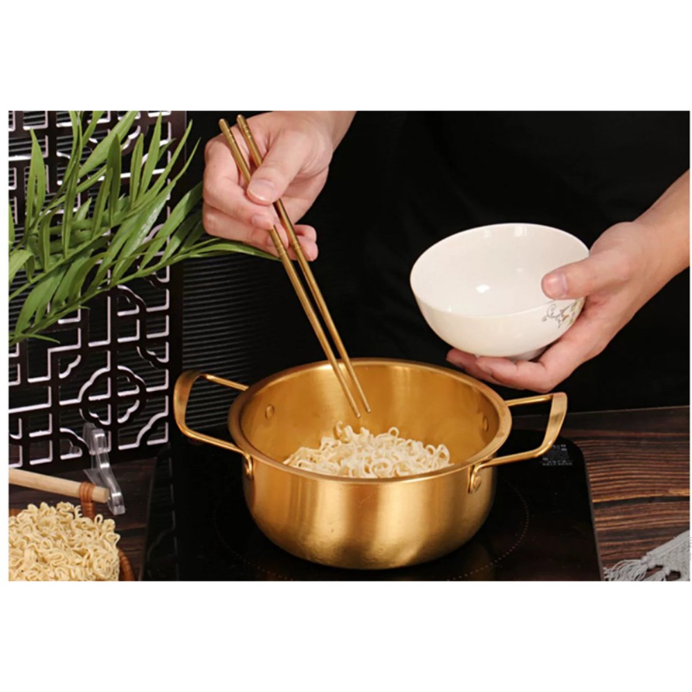 หม้อราเมนเกาหลีสแตนเลส ทำความส - Camping Cooking Noodles บทวิจารณ์และราคา